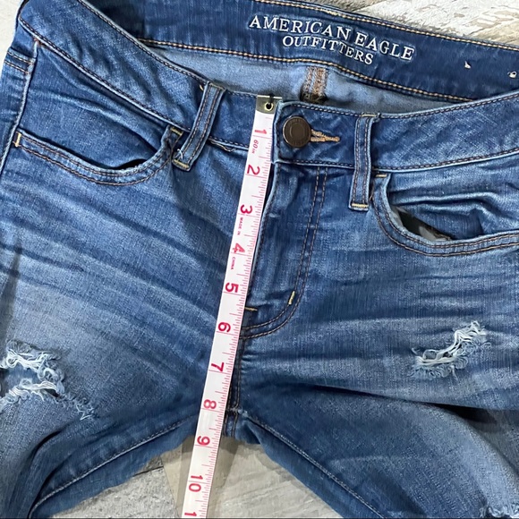 Women’s Factory Distressed American Eagle Outfitters Jeggings - Size 6 - Picture 3 of 8